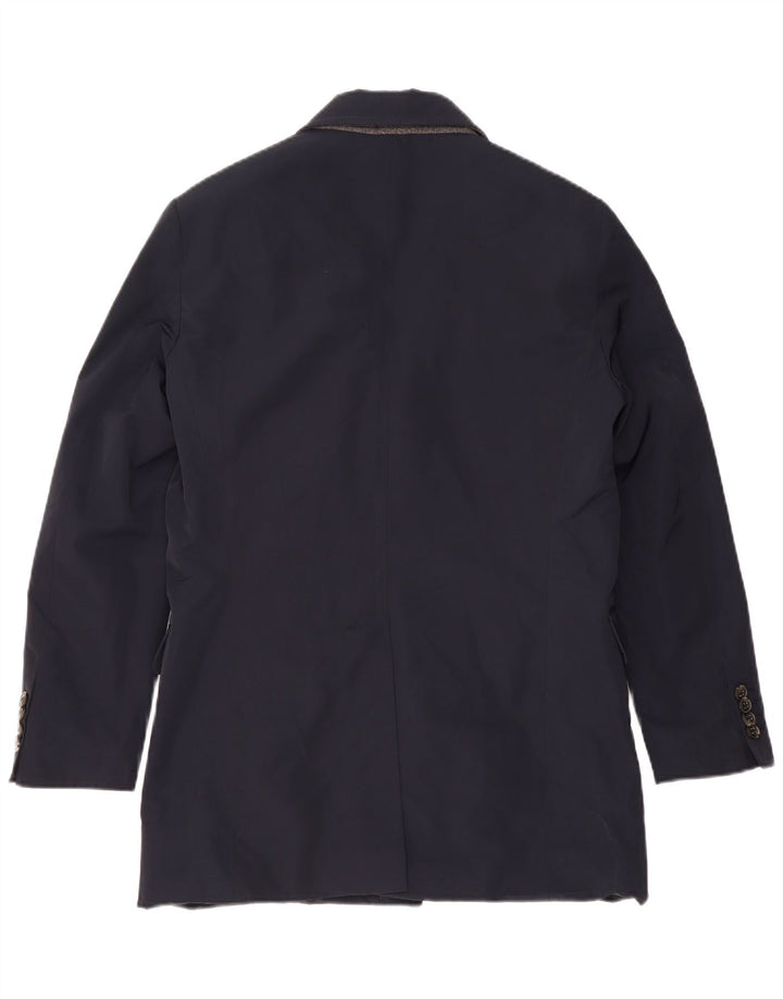Jaqueta blazer masculina Liu Jo com 3 botões IT 48 poliéster azul marinho médio