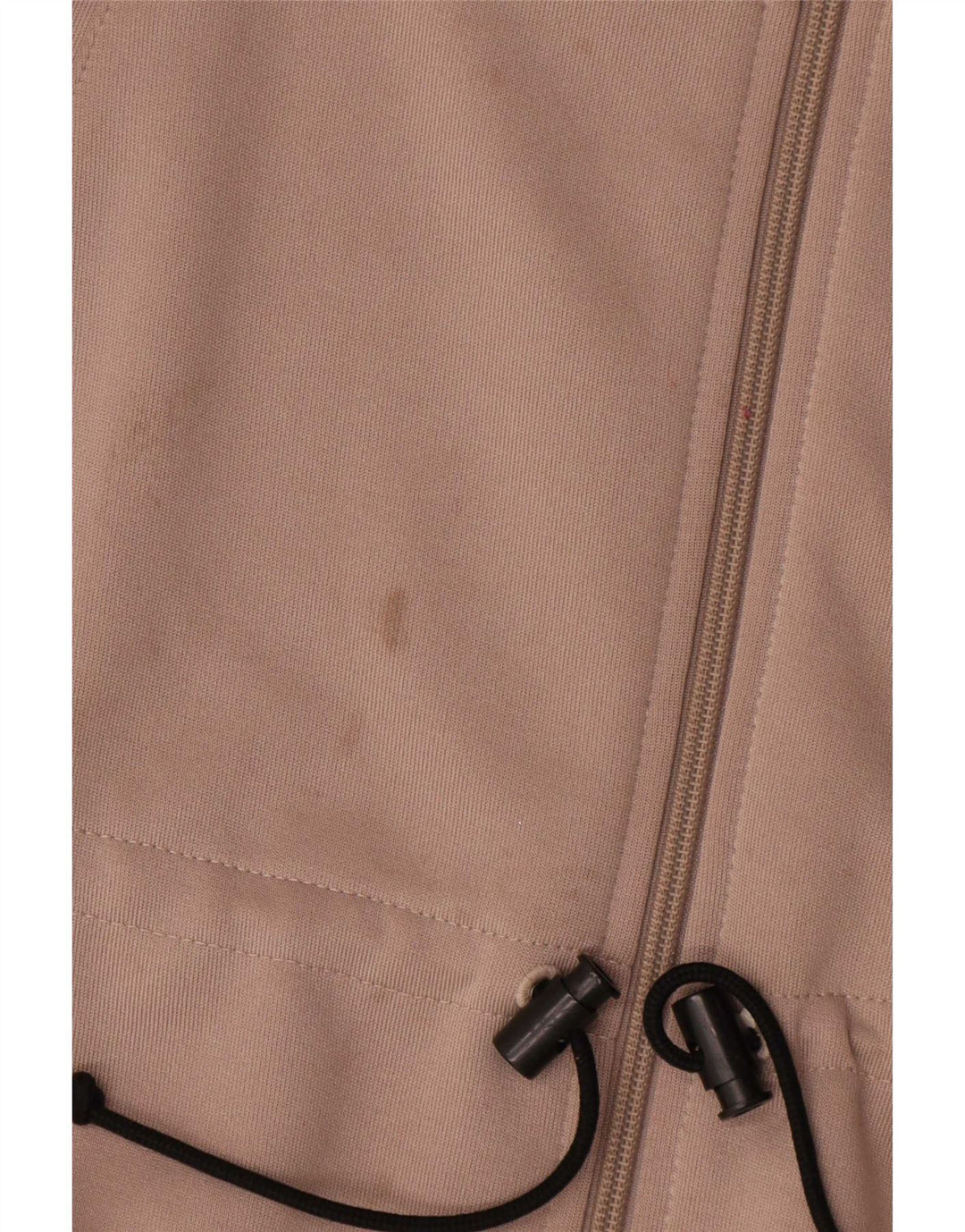 Adidas Womens Oversized Tracksuit Top Jacket UK 8 Pequeno Bege Poliéster