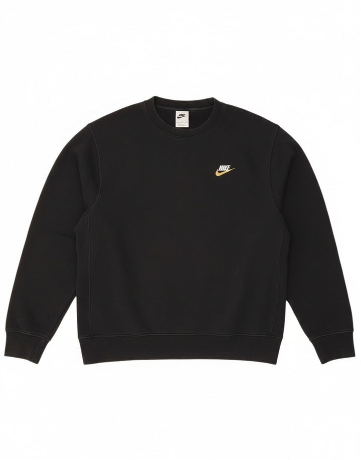 Nike moletom masculino jumper pequeno algodão preto