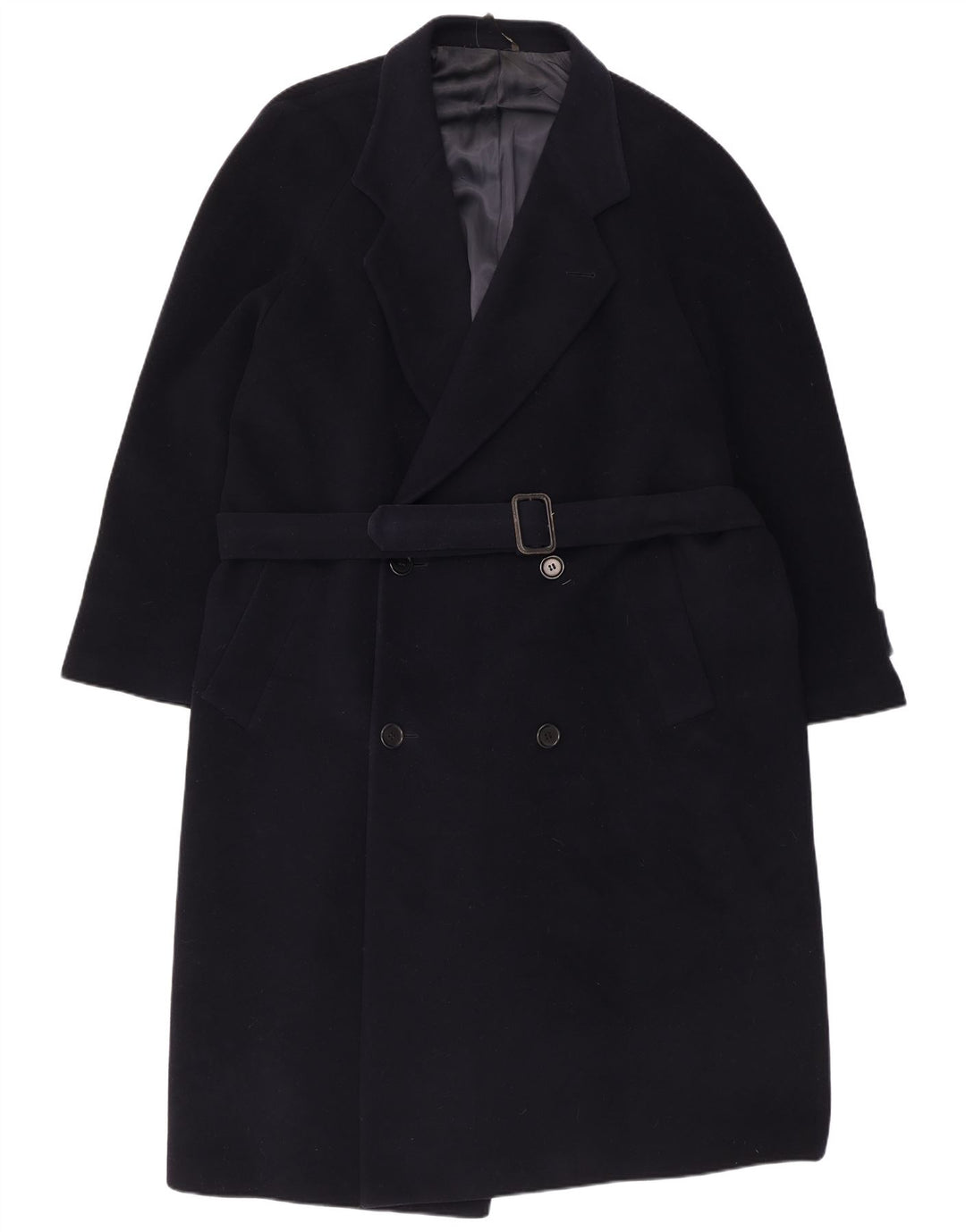 Ferre Casaco masculino duplo breasted Reino Unido 40 grande azul marinho lã nova