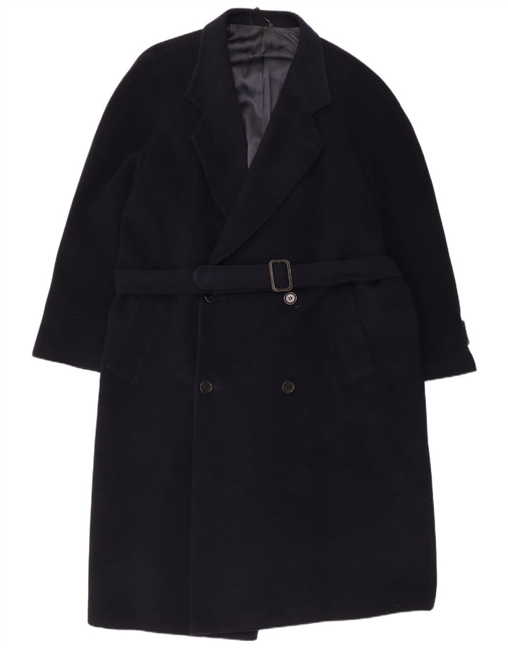 Ferre Casaco masculino duplo breasted Reino Unido 40 grande azul marinho lã nova