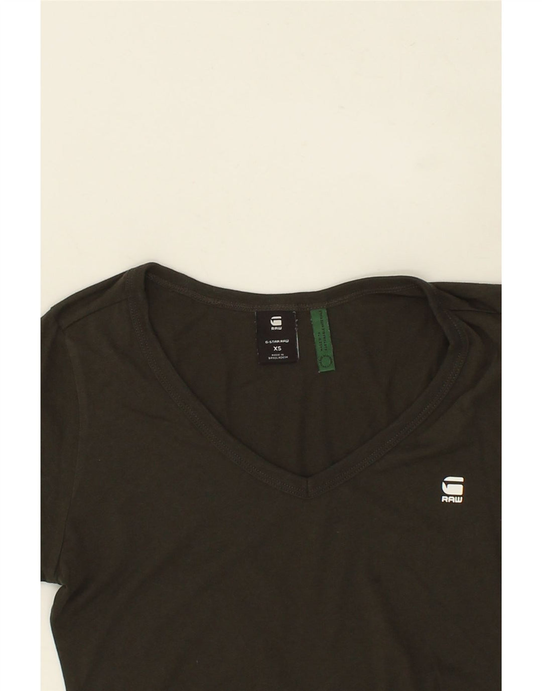 G-STAR Womens T-Shirt Top UK 6 XS Green Vintage G-Star and Second-Hand G-Star from Messina Hembry 
