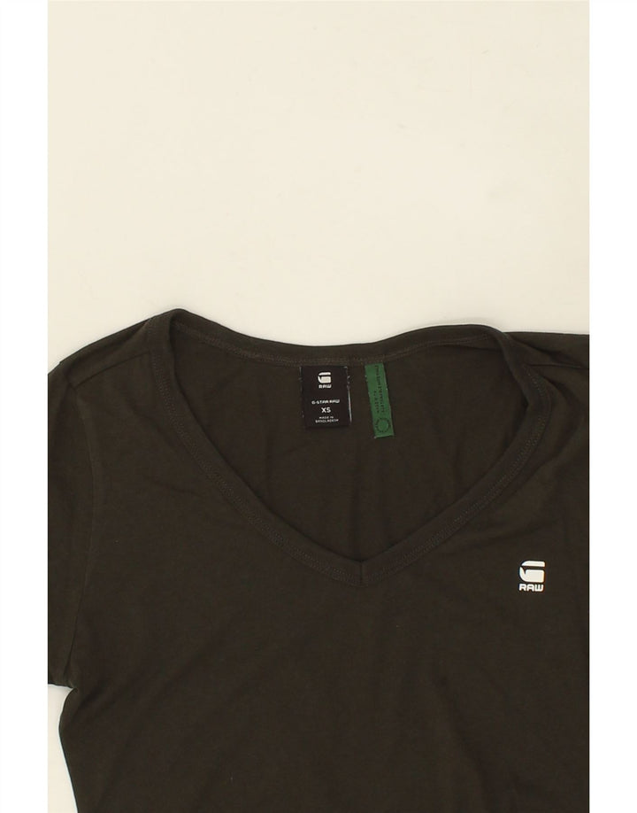 G-STAR Womens T-Shirt Top UK 6 XS Green Vintage G-Star and Second-Hand G-Star from Messina Hembry 