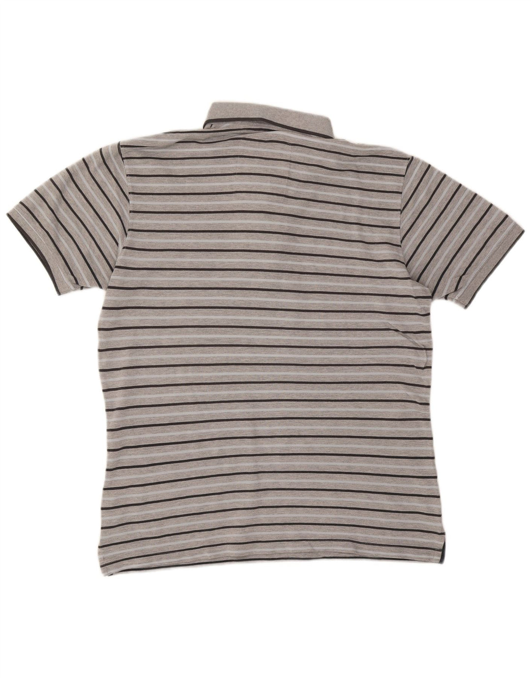 Camisa polo masculina Carrera grande listrada cinza