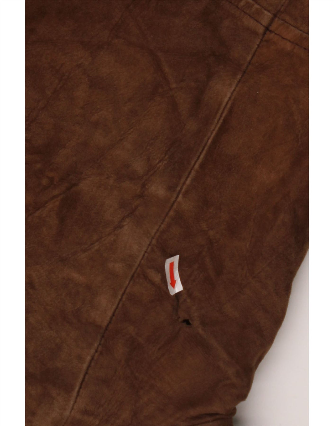 Casaco masculino vintage shearling com peito duplo IT 54 2XL couro marrom