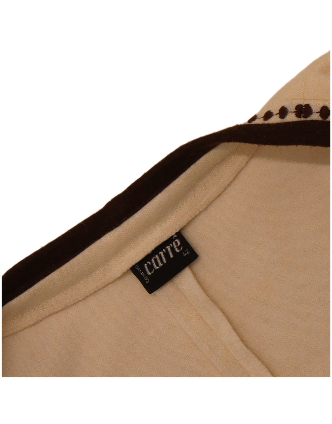 Suéter cardigã feminino aberto sem mangas Carre EU 42 grande off white