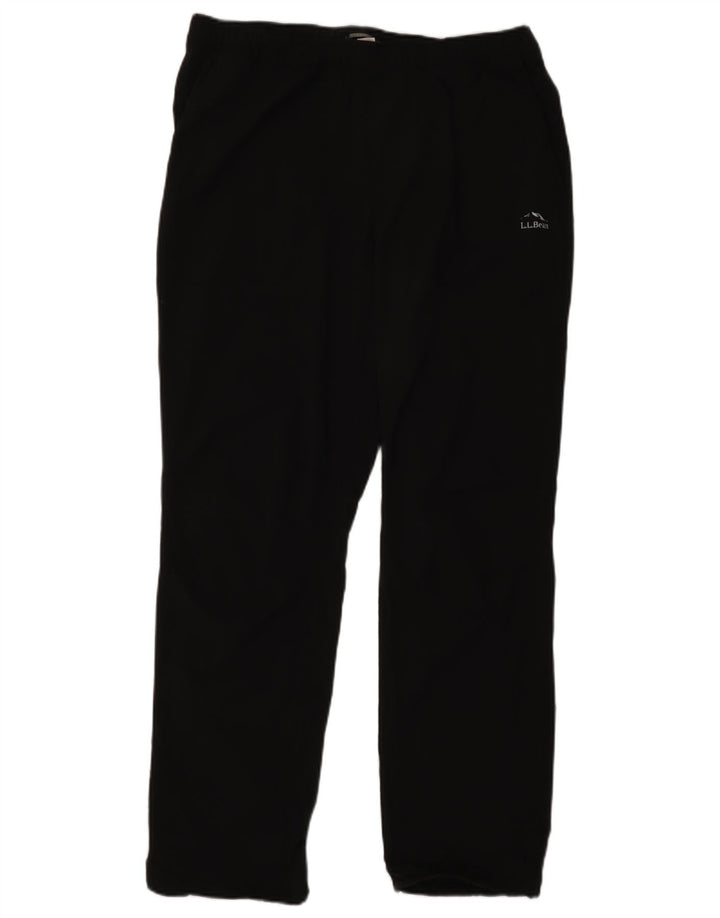Calça de treino masculina L.L.Bean grande poliéster preto