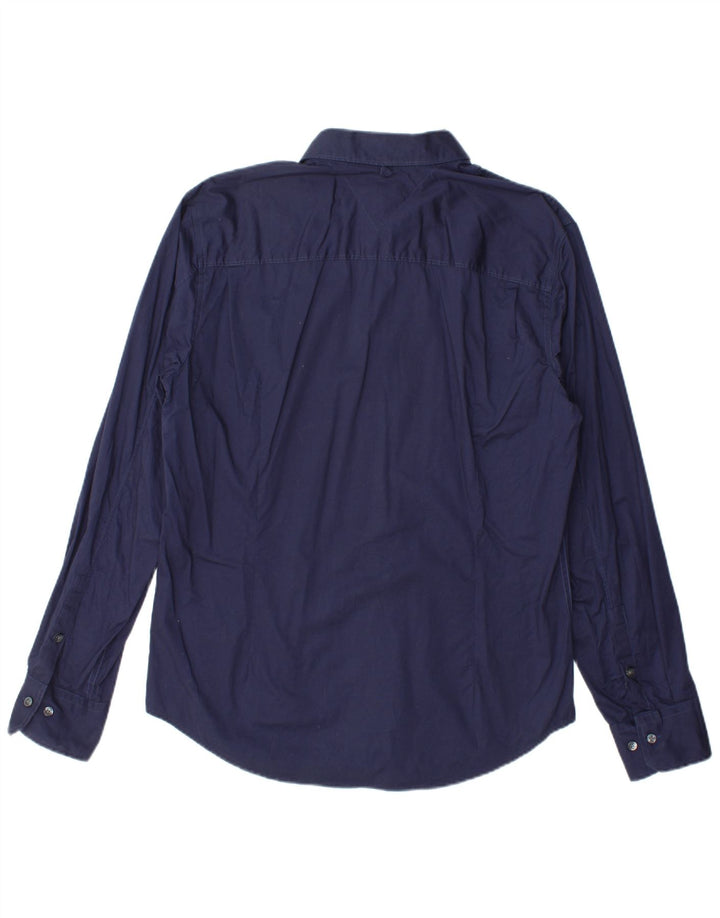 Camisa masculina TOMMY HILFIGER XL azul marinho algodão