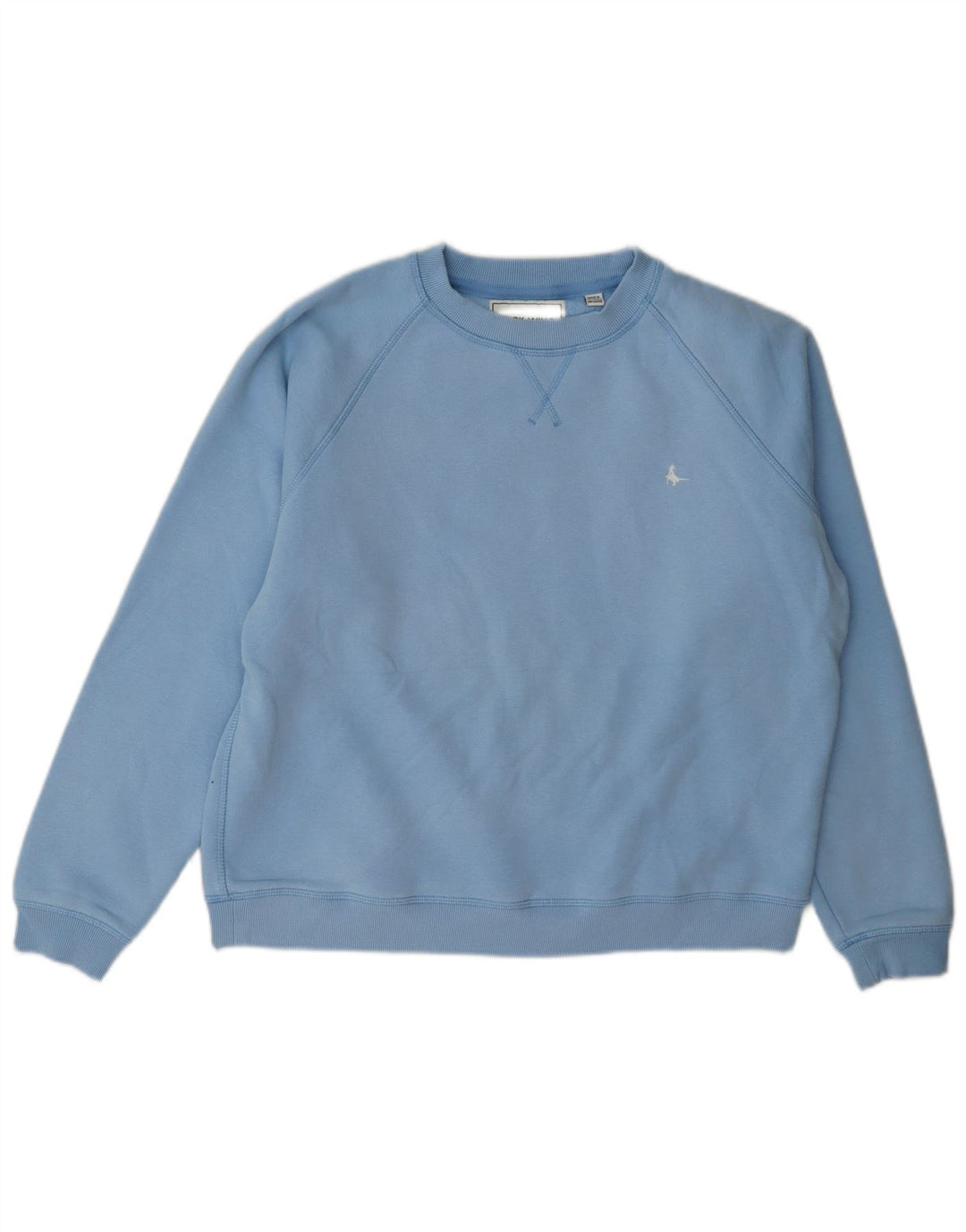 Jack Wills moletom feminino jumper Reino Unido 14 grande algodão azul