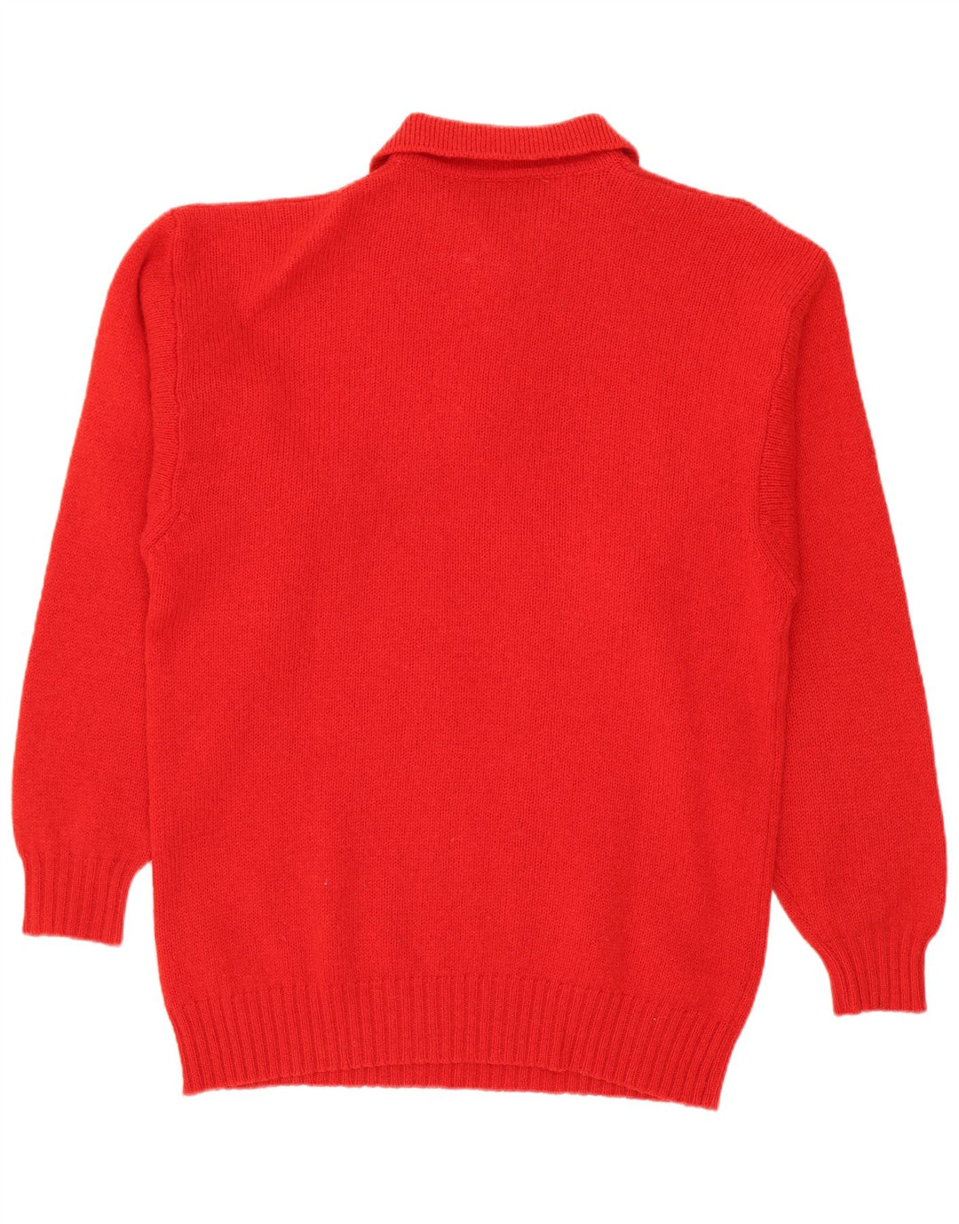 Suéter masculino Kirkland com gola polo médio vermelho