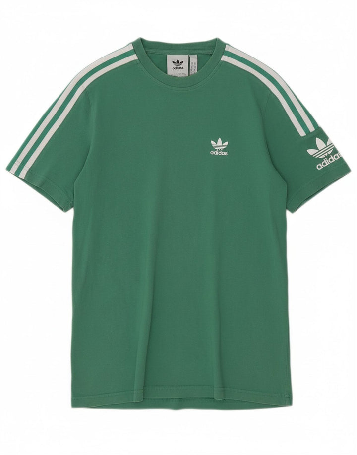 Camiseta masculina Adidas XS verde algodão