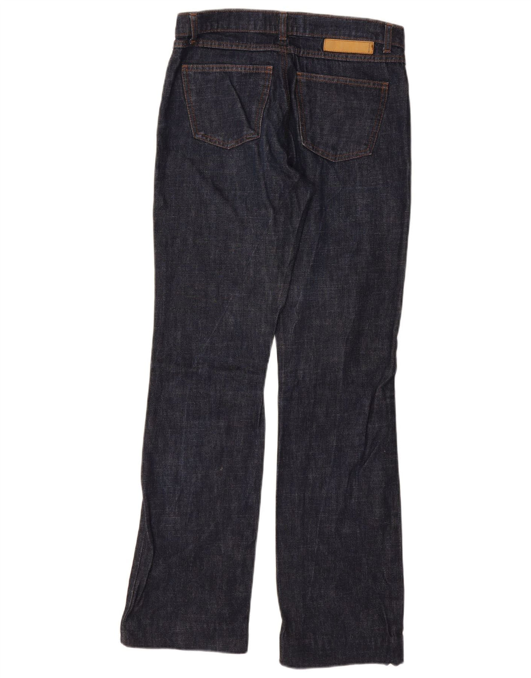 Jeans Bootcut feminino Max & Co. Reino Unido 10 pequeno W28 L32 algodão azul marinho