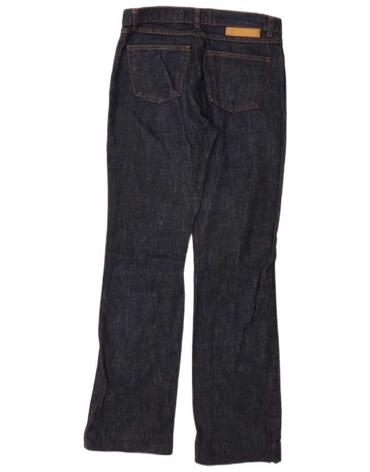 Jeans Bootcut feminino Max & Co. Reino Unido 10 pequeno W28 L32 algodão azul marinho