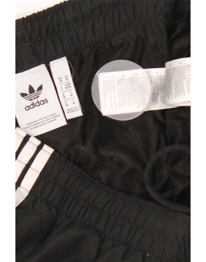 Shorts esportivos masculinos Adidas médio preto poliéster