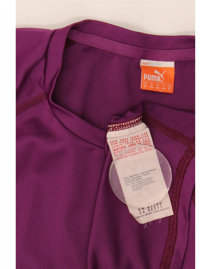 Camiseta feminina PUMA UK 12 poliéster roxo médio