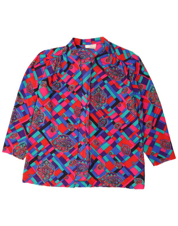 Linea Cardigan Longline Feminino UK 20 2XL Multicolorido Geométrico