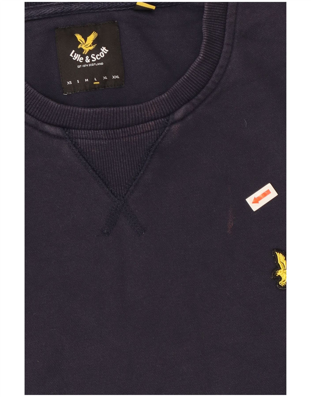 Lyle & Scott moletom masculino grande algodão azul marinho