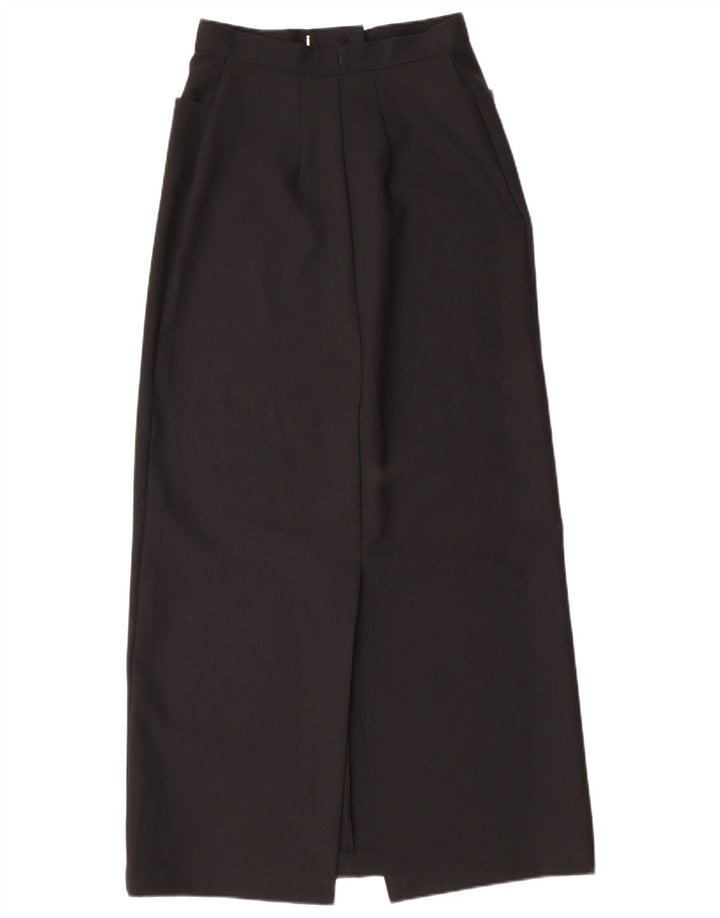 Saia maxi feminina de cintura alta BENETTON IT 44 médio W25 poliéster preto