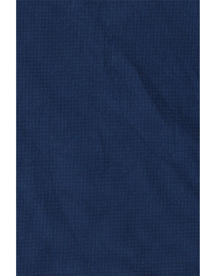 Suéter de lã masculino The North Face com zíper e gola média azul marinho poliéster
