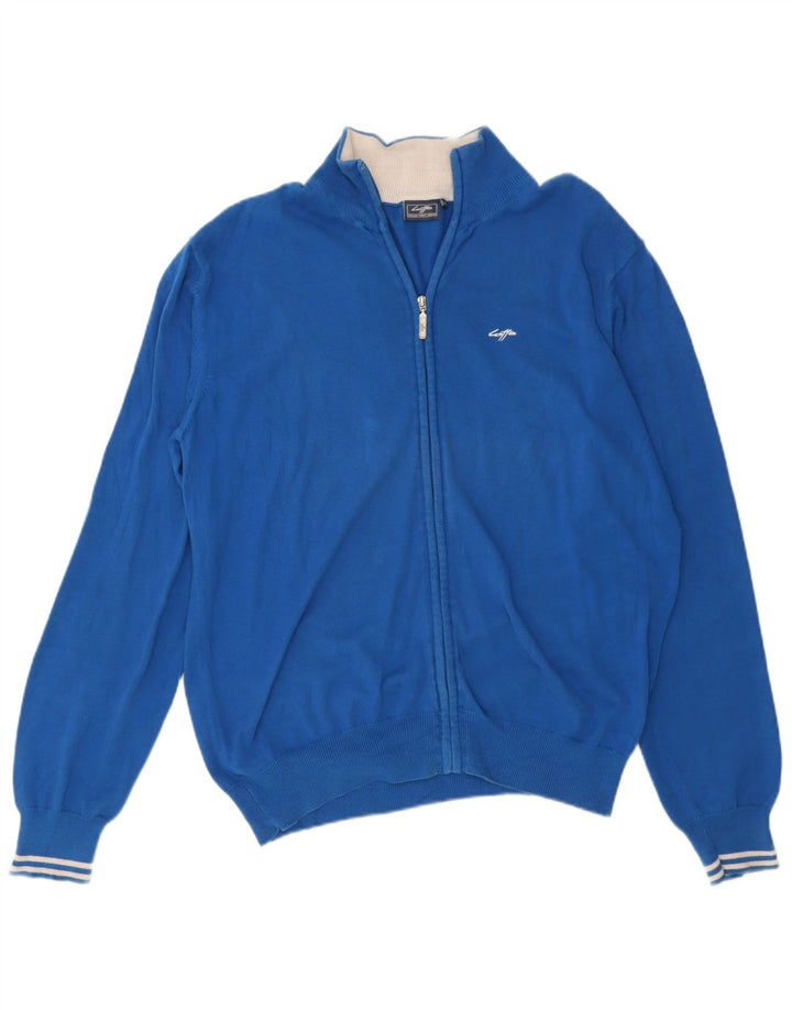 Suéter cardigã masculino Lotto 2XL algodão azul
