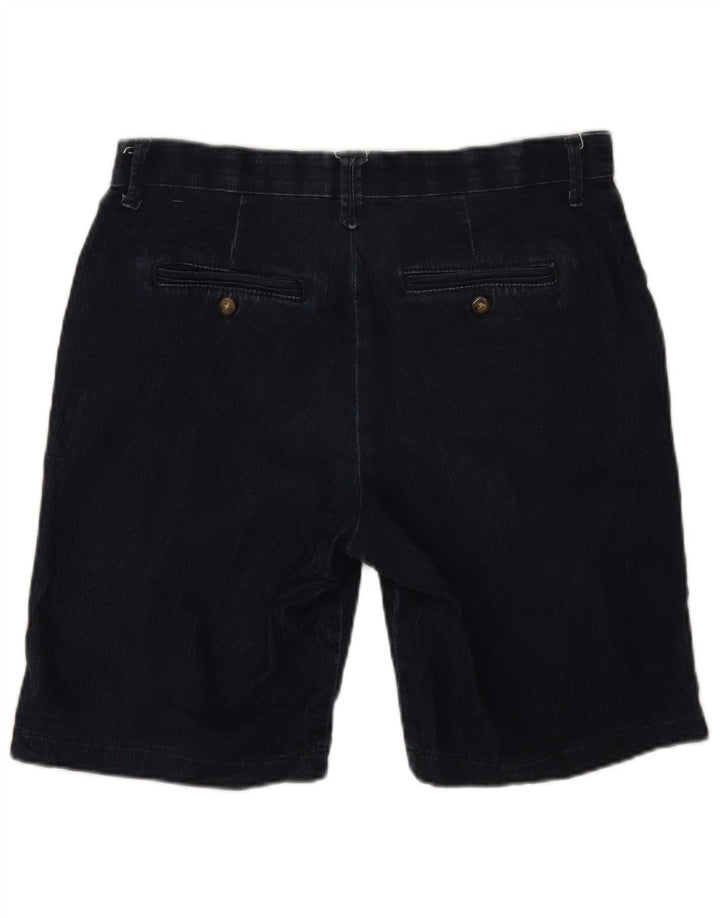 Shorts jeans feminino Lee US 10 grande W32 algodão azul marinho