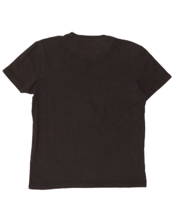 Camiseta masculina Lyle & Scott de algodão preto médio