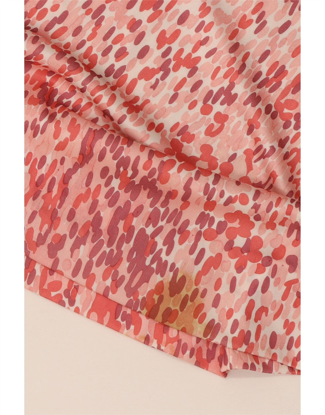 ANNARELLA Vestido feminino de manga comprida evasê IT 46 grande rosa manchado