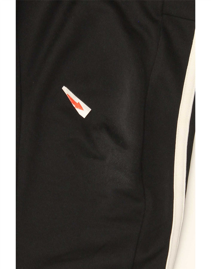 Calça de treino feminina Adidas UK 10 pequena poliéster preto