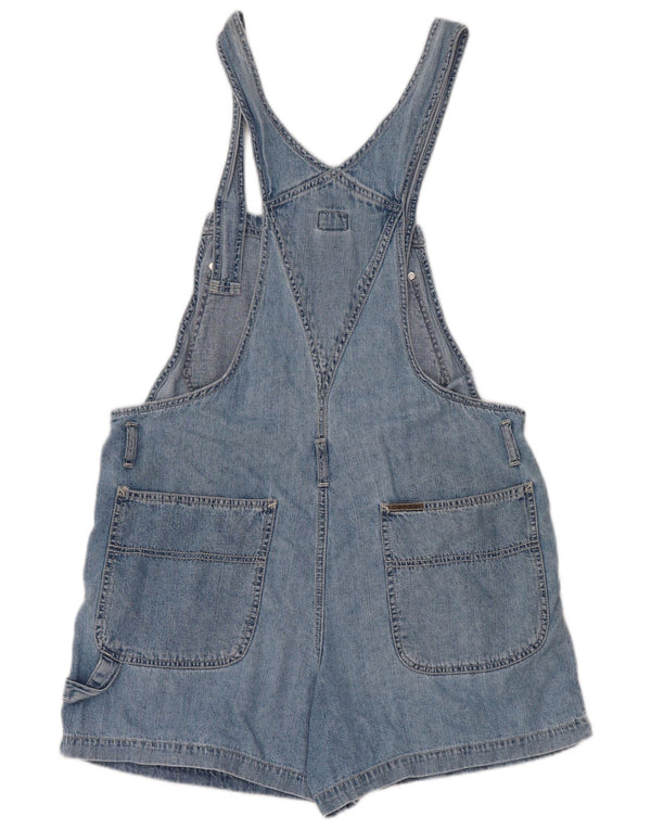 Shorts jeans feminino Calvin Klein Dungarees UK 16 grande W34 azul