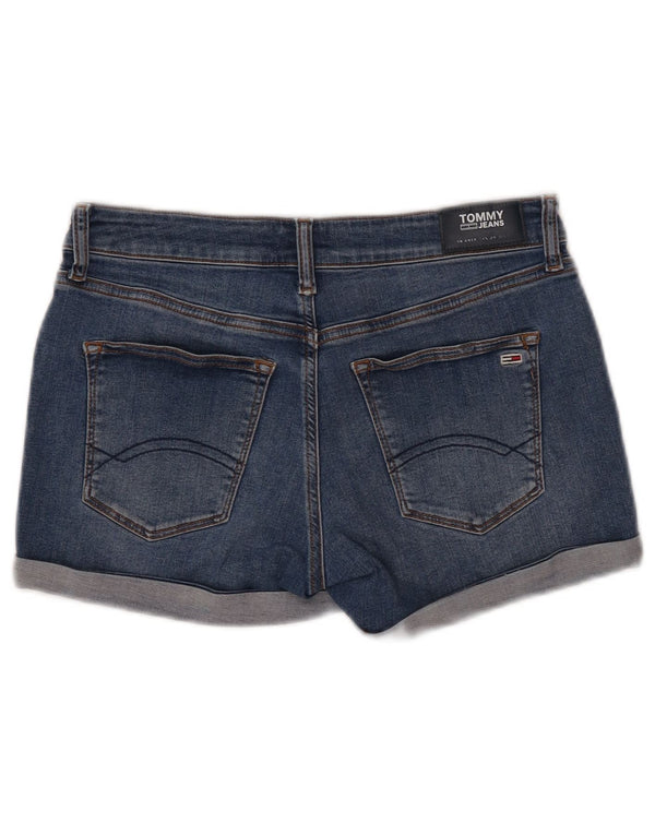 Shorts jeans feminino TOMMY HILFIGER W28 algodão azul médio