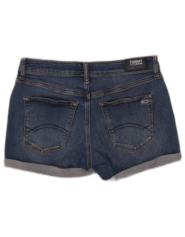 Shorts jeans feminino TOMMY HILFIGER W28 algodão azul médio