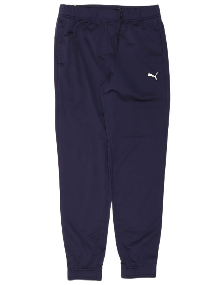 PUMA Mens Calças de treino Joggers Médio Azul Marinho Poliéster