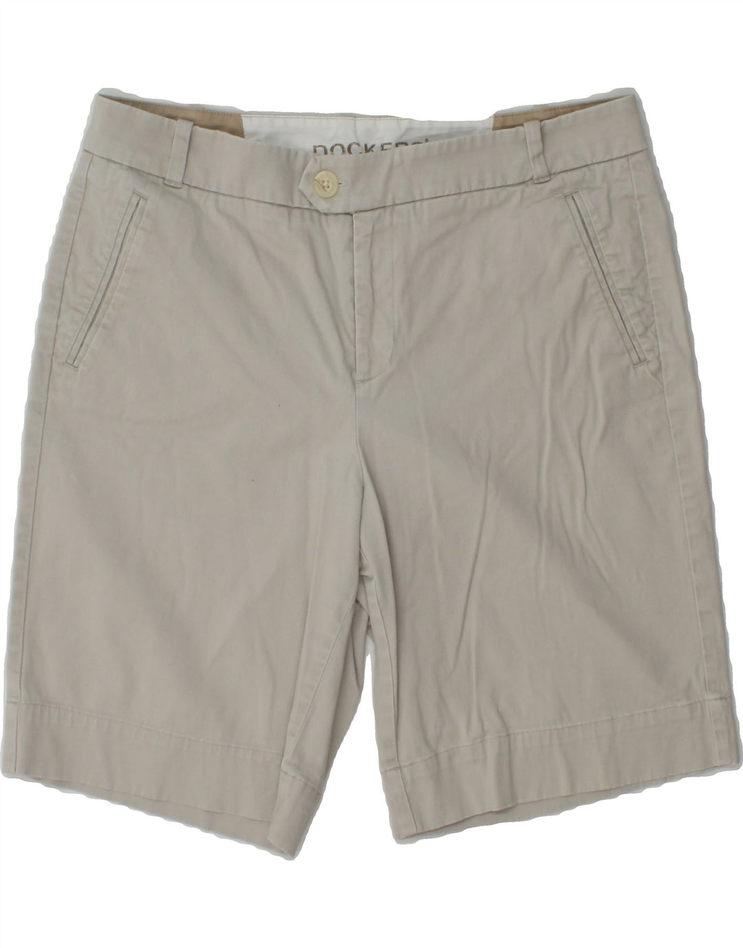 DOCKERS Womens Chino Shorts US 12 Large W32  Grey Cotton Vintage Dockers and Second-Hand Dockers from Messina Hembry 