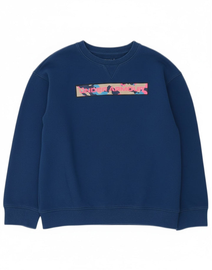 Suéter gráfico Under Armour Boys Cold Gear Graphic 7-8 anos pequeno azul