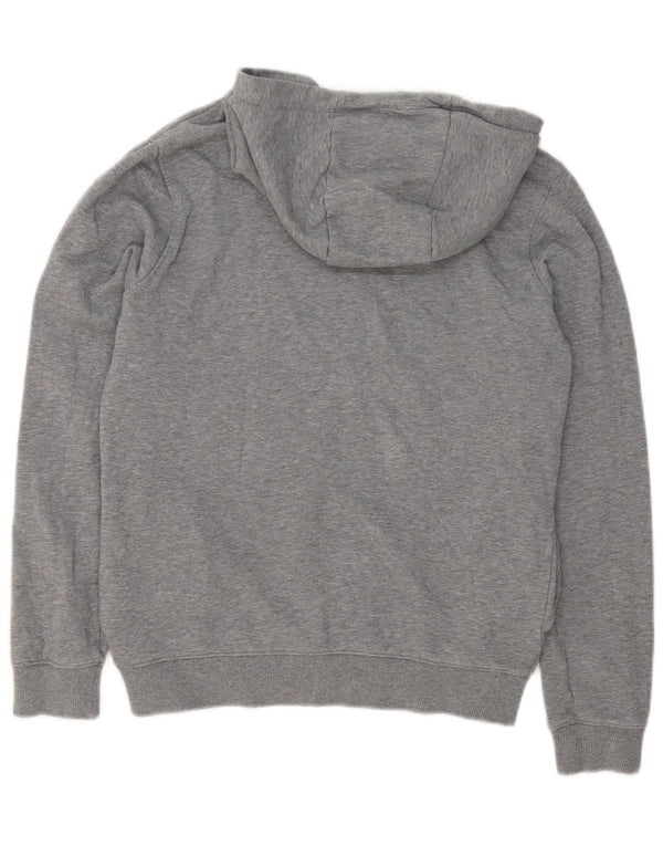 Tommy Hilfiger Meninos moletom com capuz gráfico 13-14 anos cinza algodão