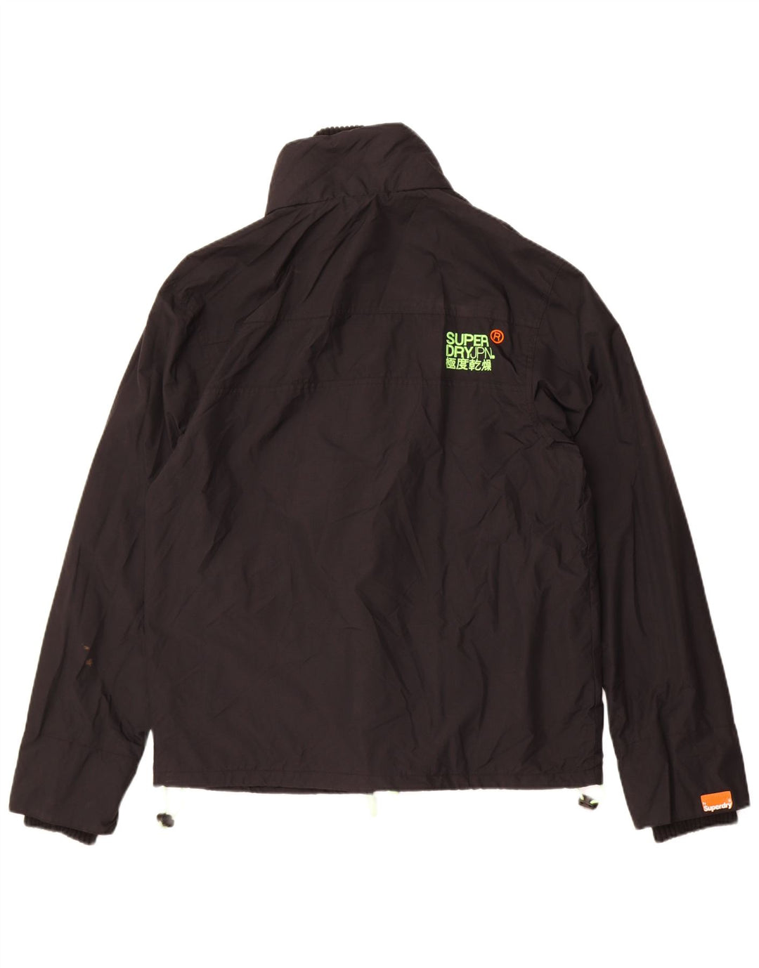 Jaqueta corta-vento masculina Superdry UK 42 XL preto nylon