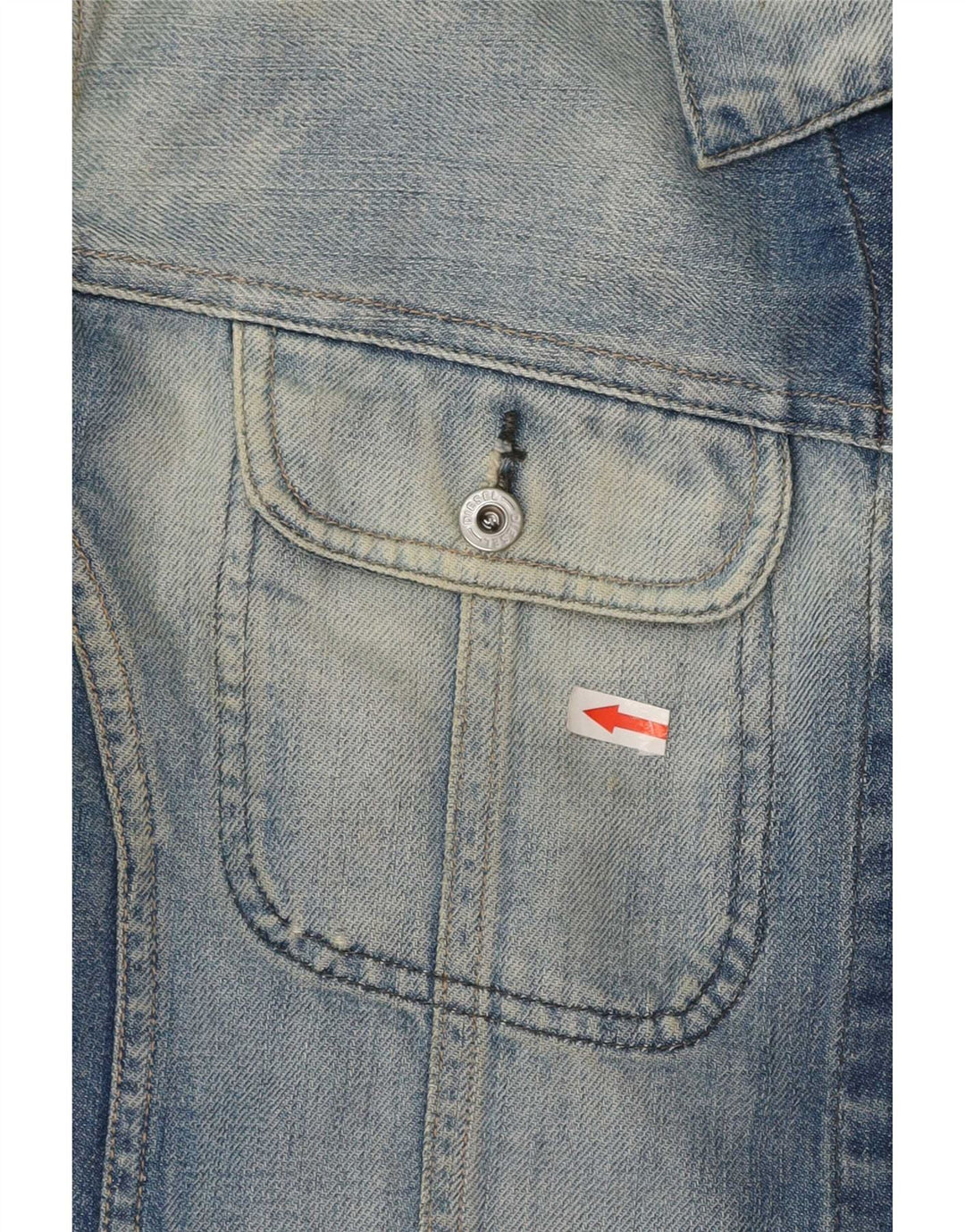 Jaqueta jeans masculina diesel UK 42 XL algodão azul