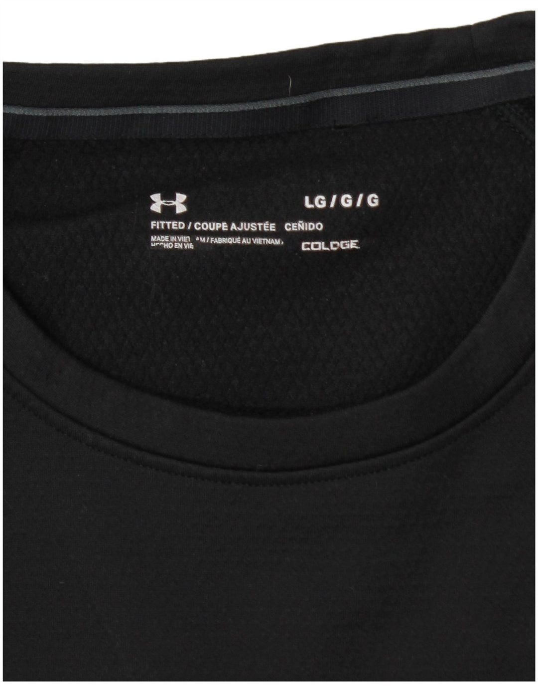 UNDER ARMOUR Mens Cold Gear Top Manga Longa Grande Preto