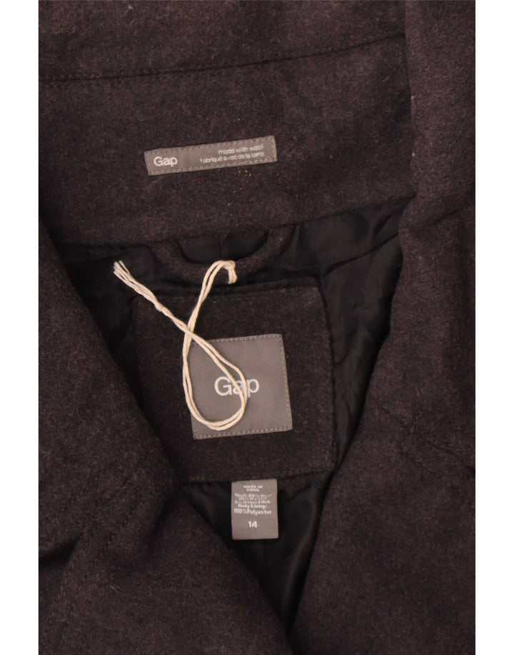 Gap Womens Pea Coat US 14 XL Lã Cinza