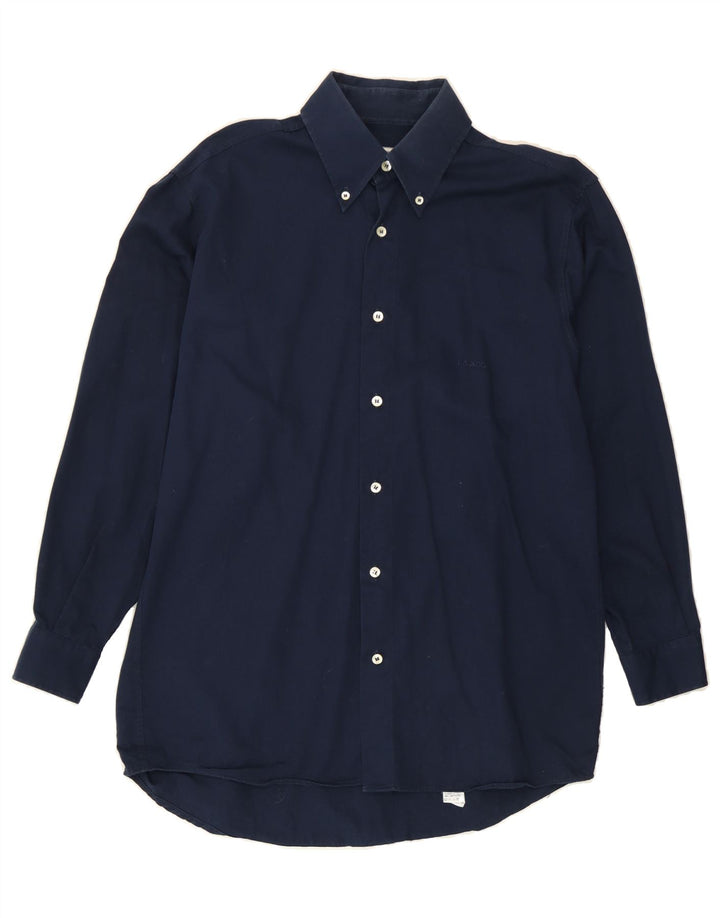 LEVI'S Mens Shirt Medium Navy Blue Cotton Vintage Levi's and Second-Hand Levi's from Messina Hembry 
