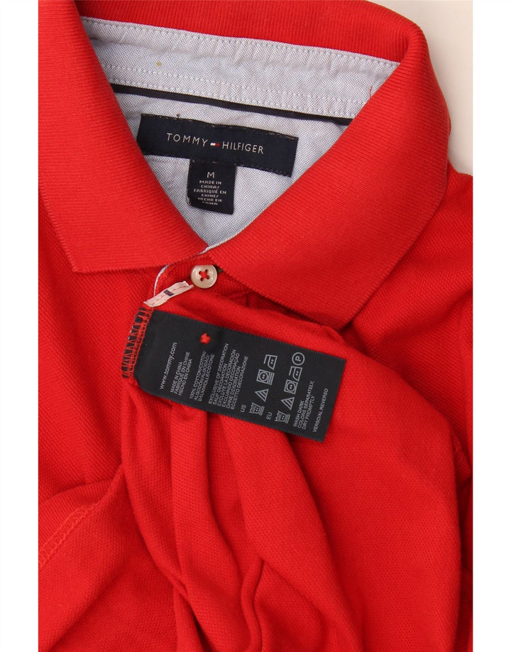 Camisa polo masculina Tommy Hilfiger médio algodão vermelho