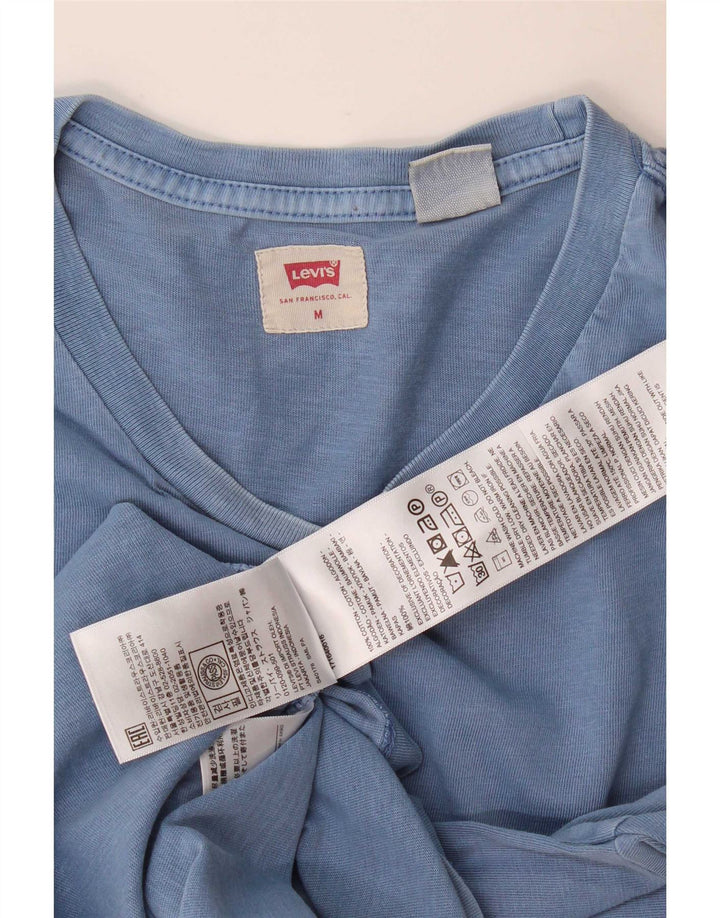 Camiseta masculina Levi's Top médio algodão azul