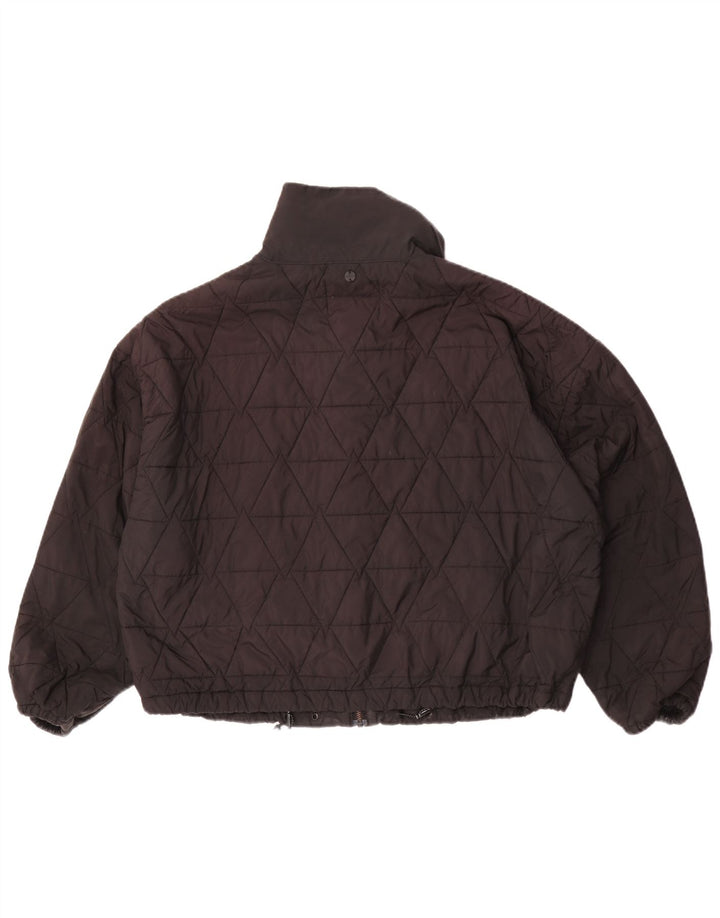 Jaqueta acolchoada feminina grande Scotch & Soda Reino Unido 10 poliéster preto pequeno