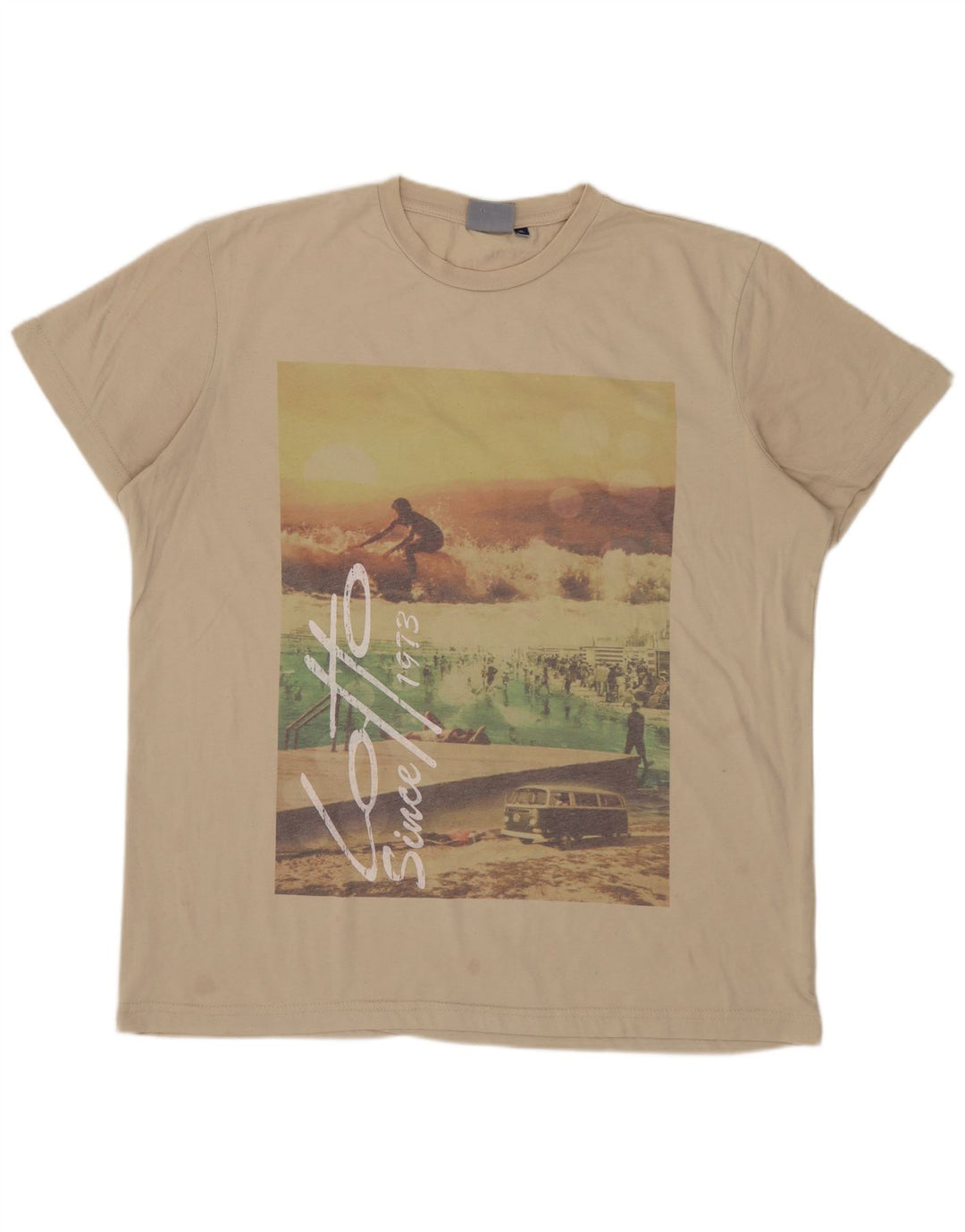Camiseta gráfica masculina LOTTO XL bege