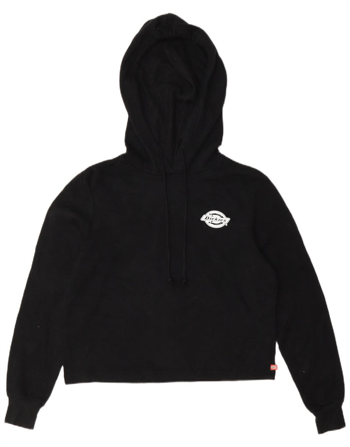 Suéter feminino Dickies com capuz oversized UK 10 pequeno poliéster preto