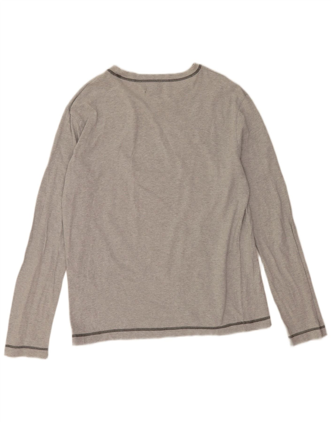 Top masculino Levi's manga comprida grande algodão cinza