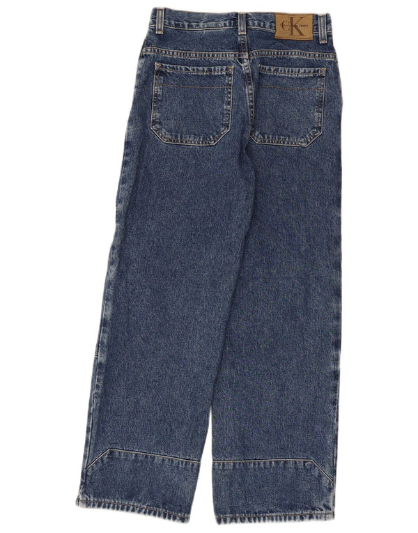 Calvin Klein Meninos Jeans Soltos 9-10 Anos W26 L25 Azul Algodão