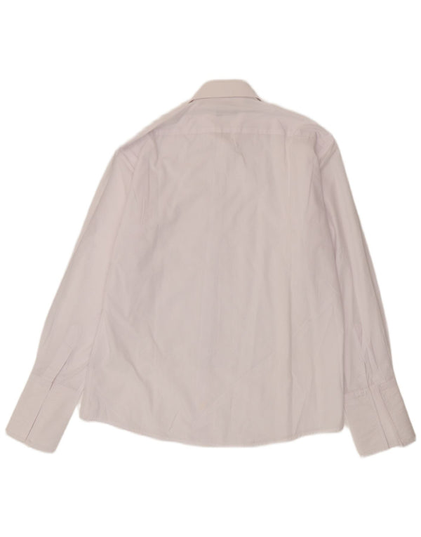 Camisa formal masculina Pierre Cardin tamanho 39 15 1/2 algodão branco médio