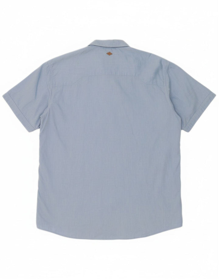 Camisa masculina de manga curta JACK & JONES 2XL algodão azul