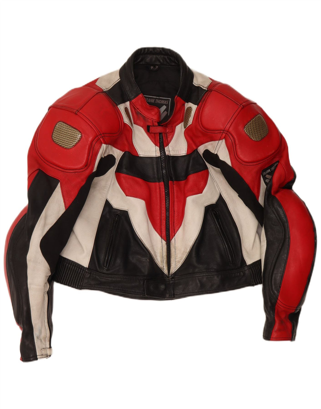 Jaqueta feminina Frank Thomas Racer IT 46 grande bloco colorido multicolorido